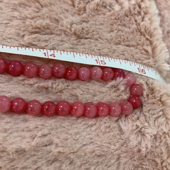 Pink Tones Glass Bead Necklace & Bracelet Set - Picture 10 of 12